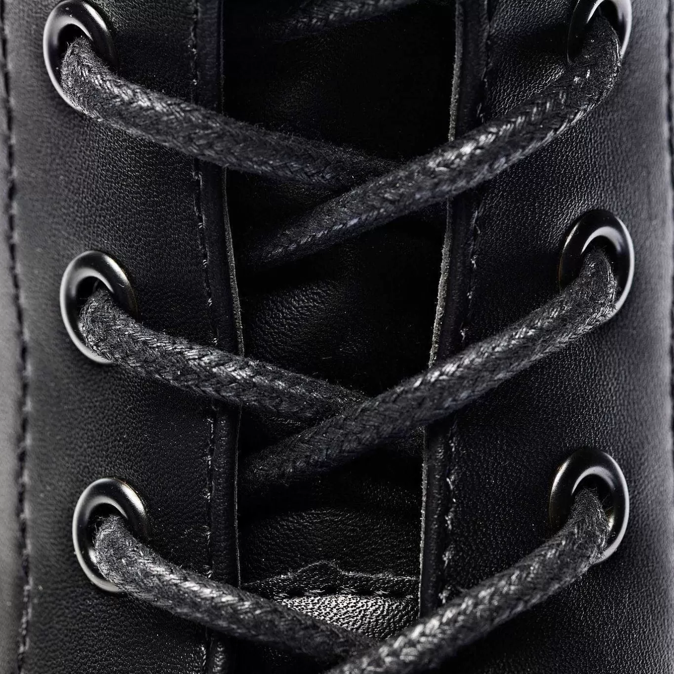 Women'S KOI footwear Black Leather Chunky Platform Military Boots In Size 10