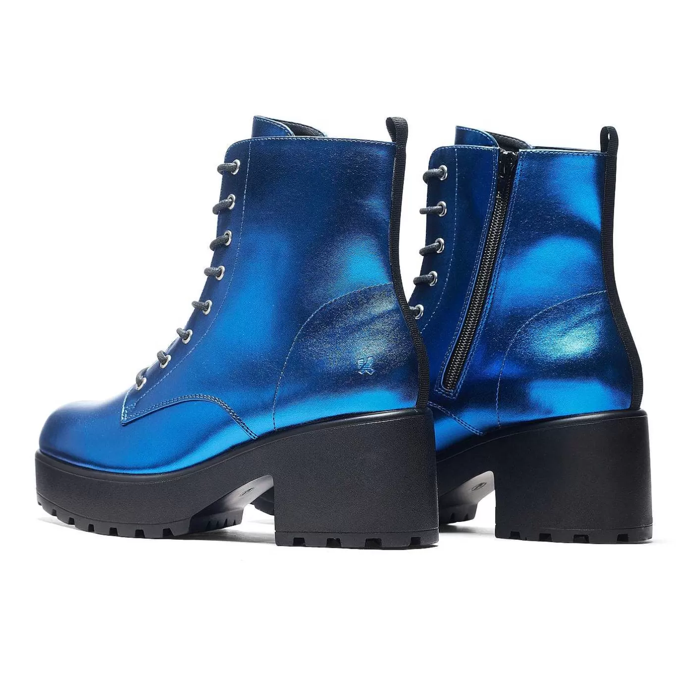 Women'S KOI footwear Cobalt Haze Military Platform Boots | Women'S Boots |
