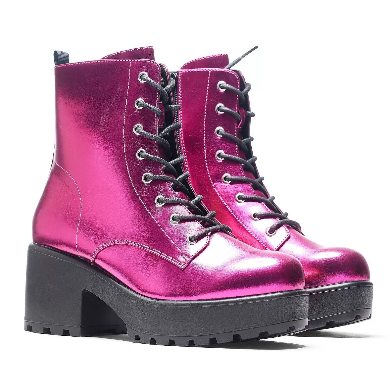 Women'S KOI footwear Fuschia Haze Military Platform Boots | Women'S Boots |