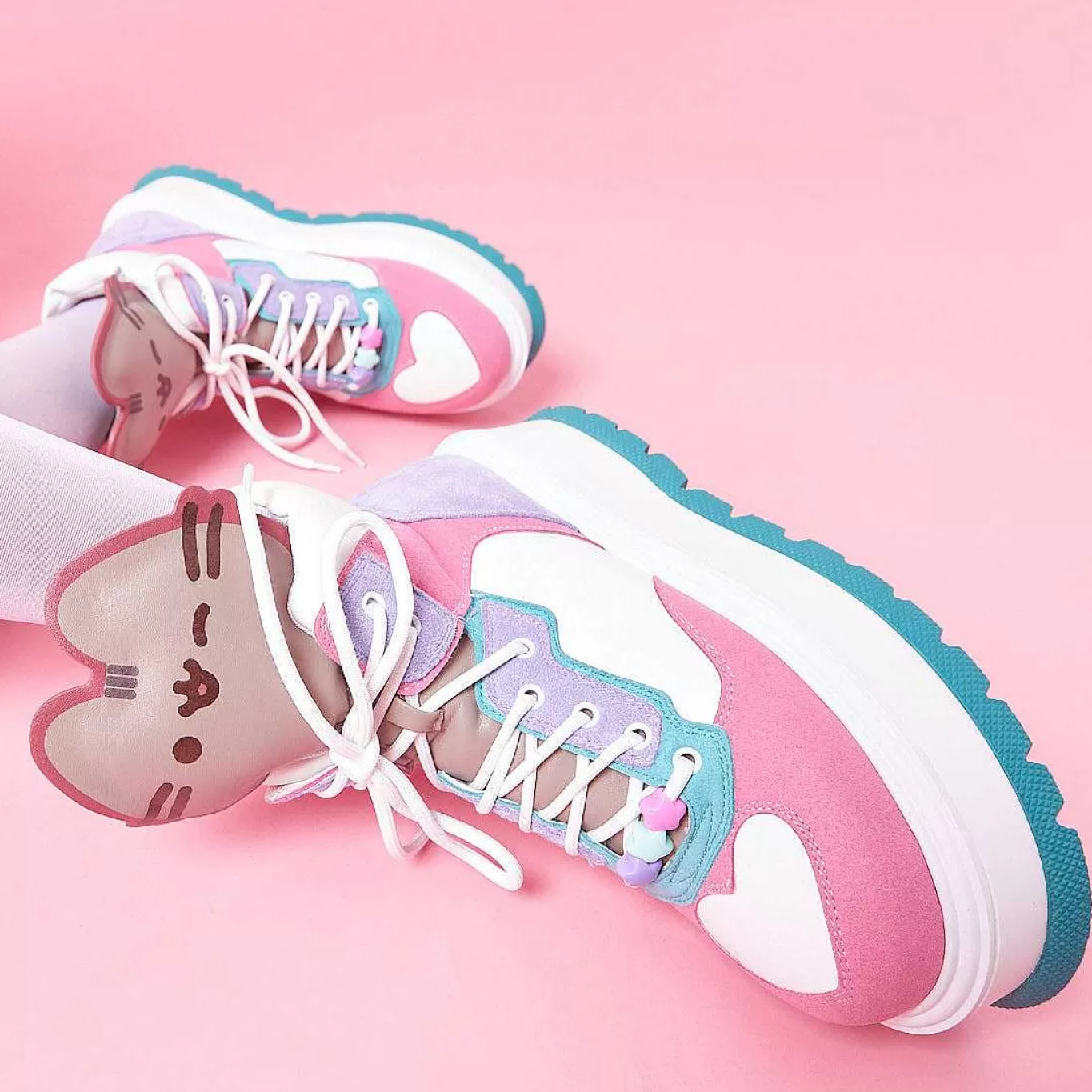 Women'S KOI footwear Pusheen Cuddles Pastel Platform Boots