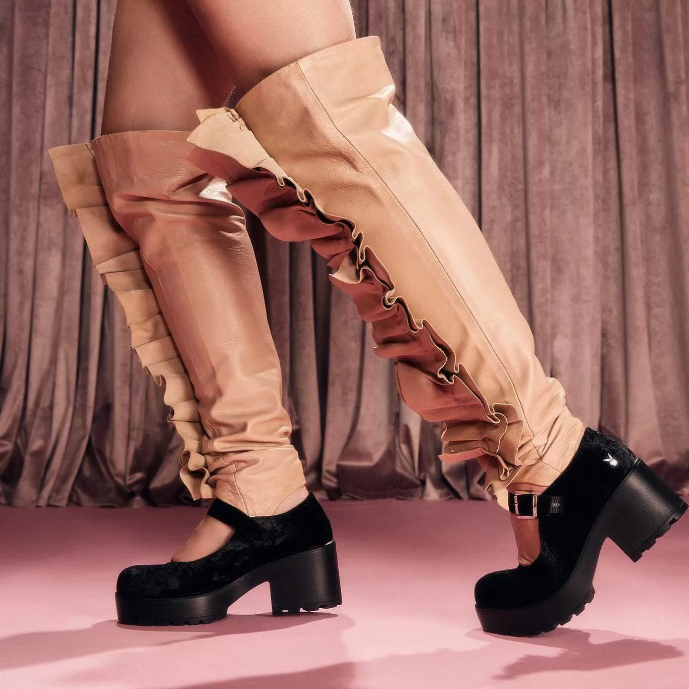 Women'S KOI footwear Tira Playboy Mary Janes 'Dark Vigilante Edition' | Playboy X Koi